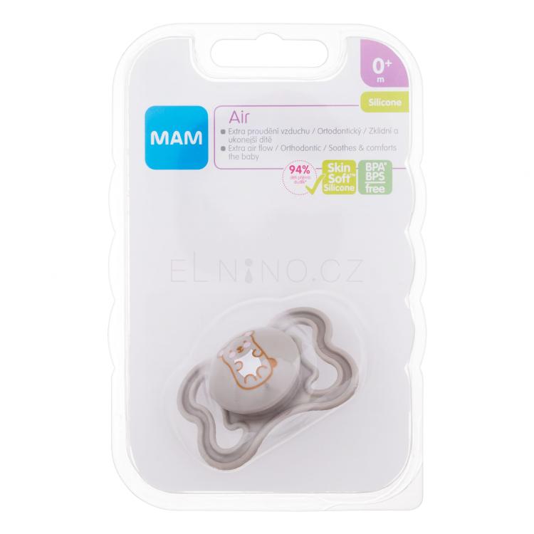 MAM Air Silicone Pacifier 0m+ Hamster Dudlík pro děti 1 ks