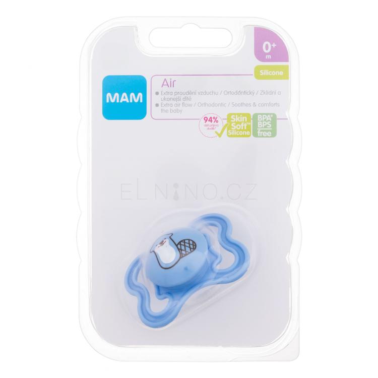 MAM Air Silicone Pacifier 0m+ Beaver Dudlík pro děti 1 ks