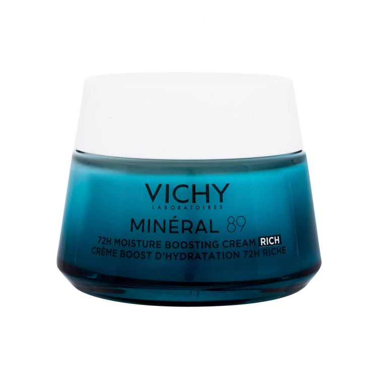 Vichy Minéral 89 72H Moisture Boosting Cream Rich Denní pleťový krém pro ženy 50 ml poškozená krabička