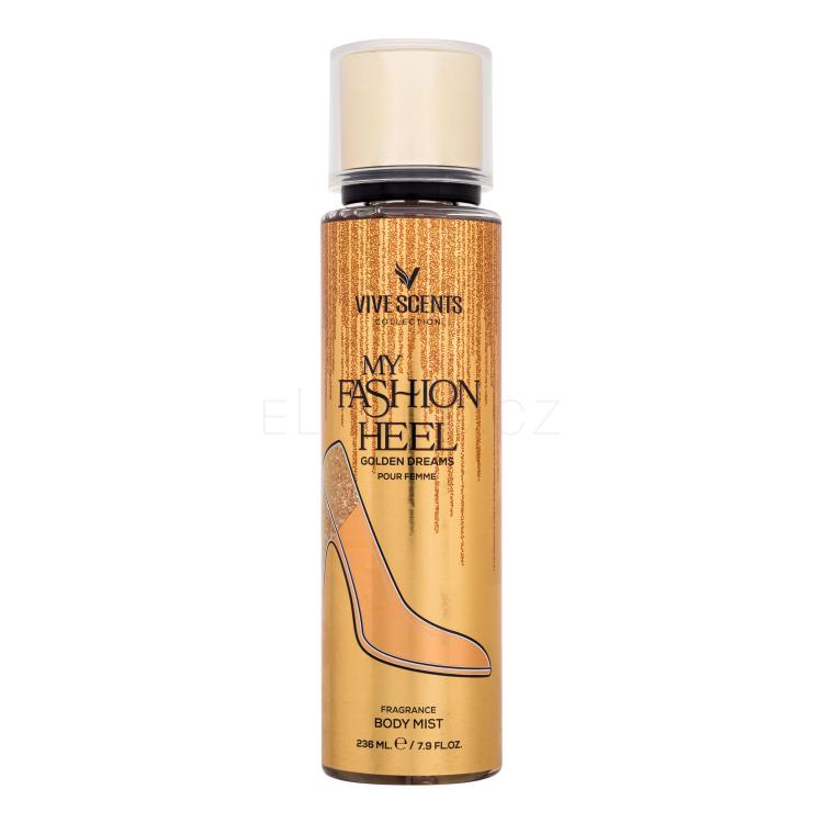 Vive Scents My Fashion Heel Golden Dreams Tělový sprej pro ženy 236 ml