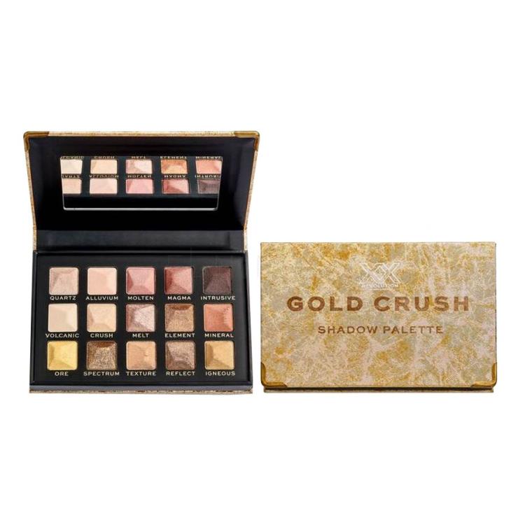 XX Revolution Gold Crush Shadow Palette Oční stín pro ženy 18 g