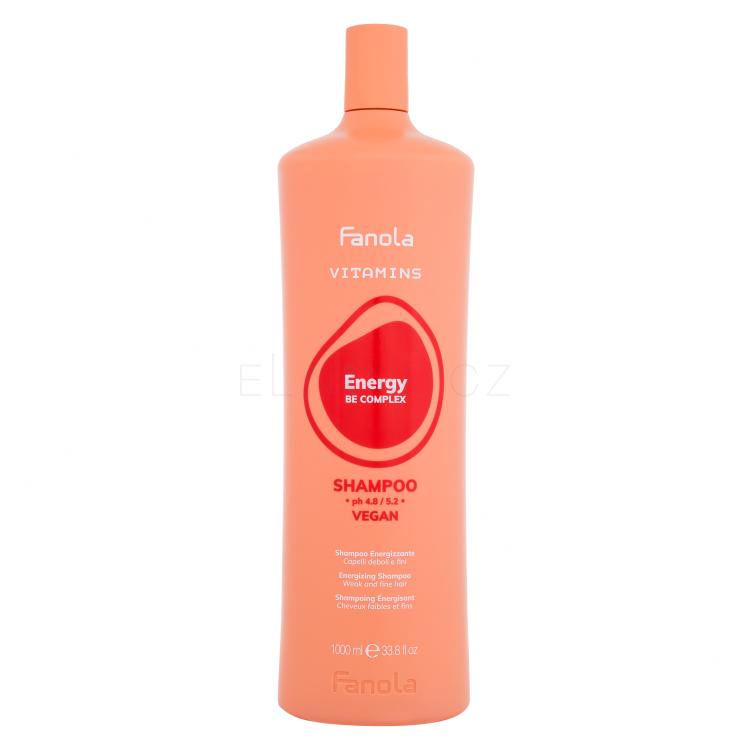 Fanola Vitamins Energy Shampoo Šampon pro ženy 1000 ml