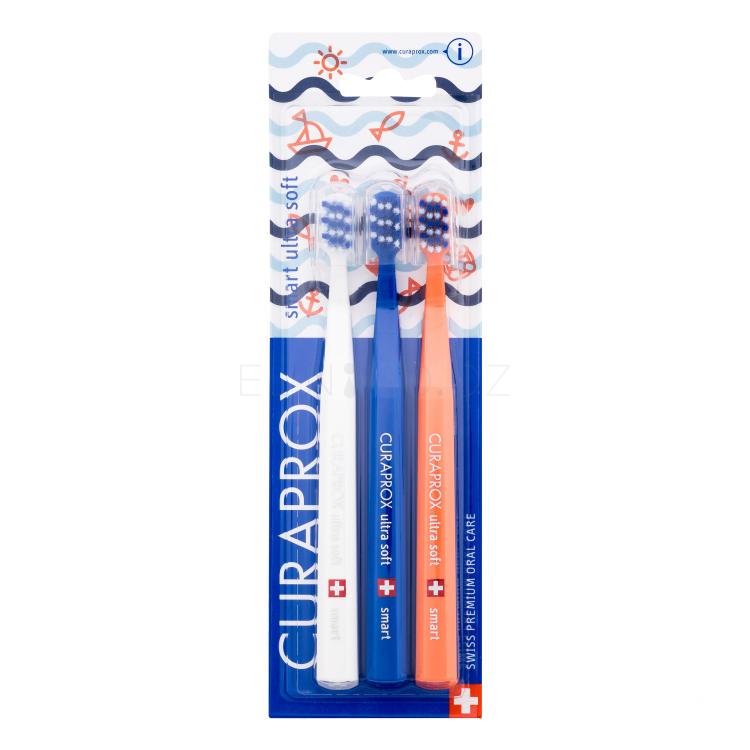 Curaprox Smart Ultra Soft Trio Sailing Limited Edition Klasický zubní kartáček Set