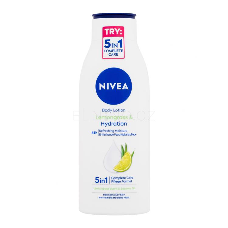 Nivea Lemongrass &amp; Hydration Tělové mléko pro ženy 400 ml