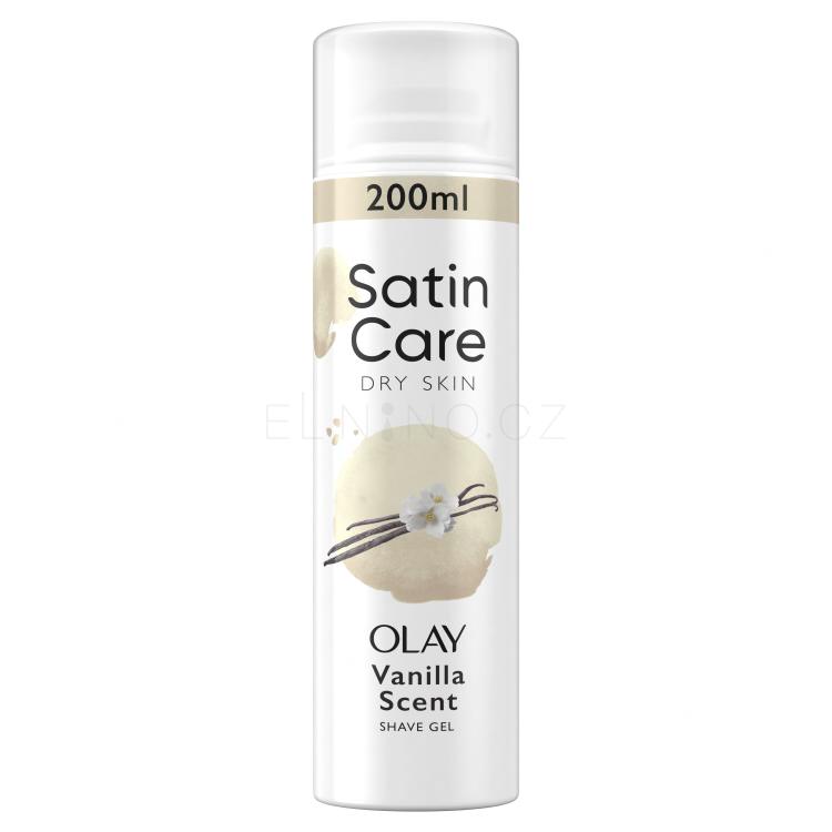 Gillette Satin Care Olay Vanilla Dream Shave Gel Gel na holení pro ženy 200 ml