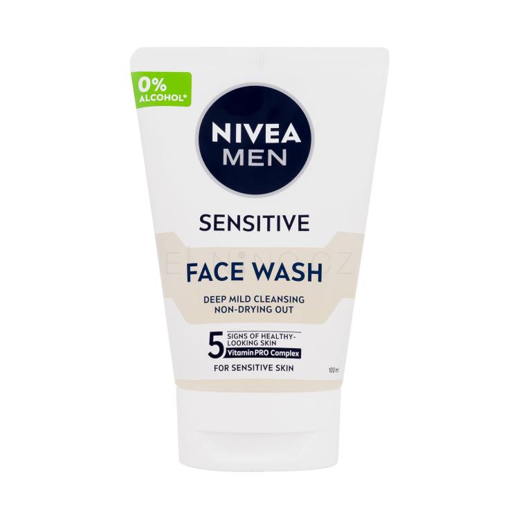 Nivea Men Sensitive Face Wash Čisticí gel pro muže 100 ml