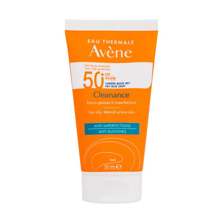 Avene Cleanance Anti-Blemishes SPF50+ Opalovací přípravek na obličej pro ženy 50 ml