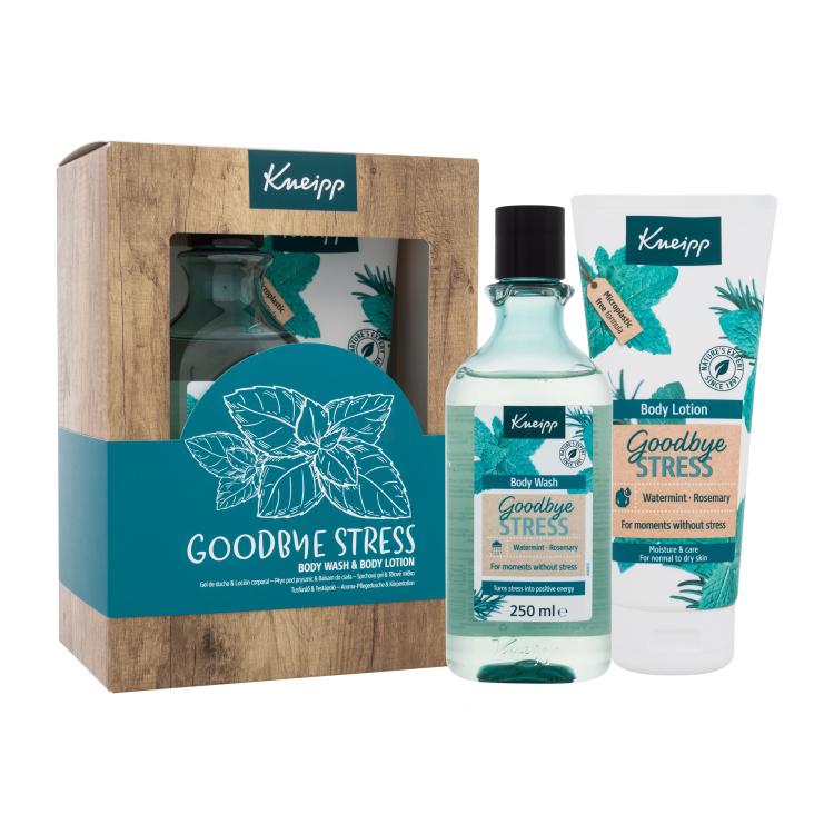 Kneipp Goodbye Stress Duo Set Dárková kazeta sprchový gel Goodbye Stress 250 ml + tělové mléko Goodbye Stress 200 ml poškozená krabička