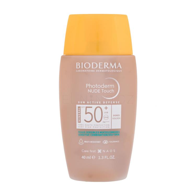 BIODERMA Photoderm Nude Touch Mineral SPF50+ Opalovací přípravek na obličej 40 ml Odstín Golden