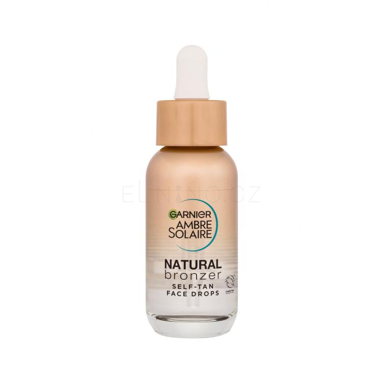 Garnier Ambre Solaire Natural Bronzer Self-Tan Face Drops Samoopalovací přípravek 30 ml poškozená krabička