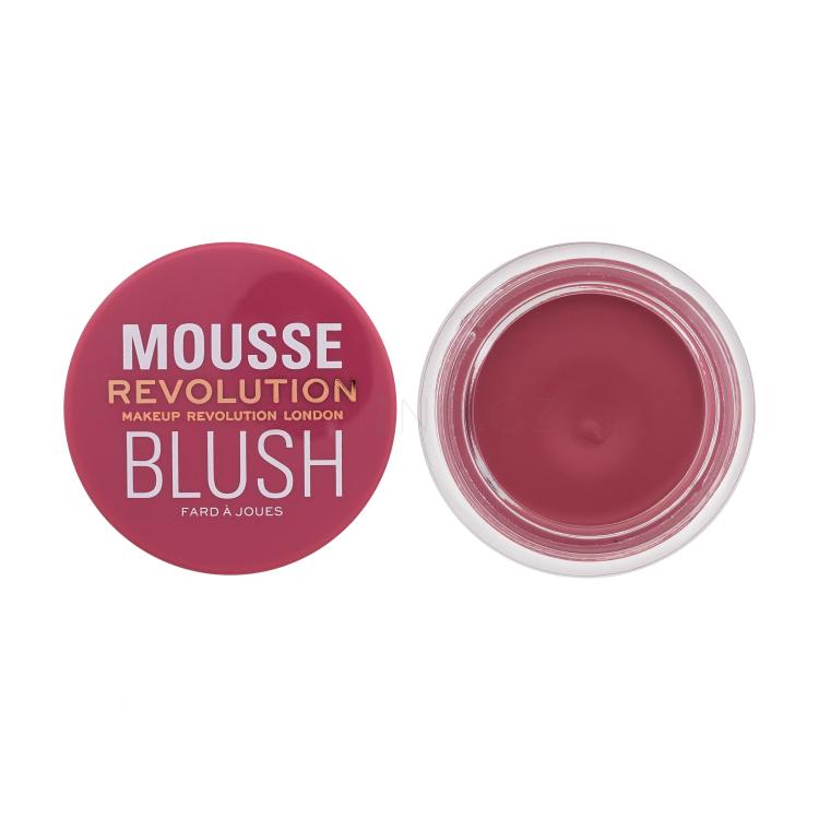 Makeup Revolution London Mousse Blush Tvářenka pro ženy 6 g Odstín Blossom Rose Pink