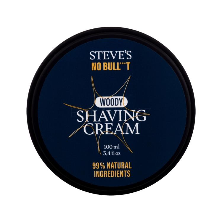 Steve´s No Bull***t Woody Shaving Cream Krém na holení pro muže 100 ml