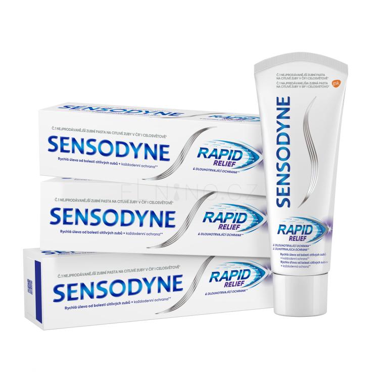 Sensodyne Rapid Relief Trio Zubní pasta Set