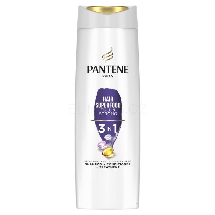 Pantene Superfood Full &amp; Strong 3 in 1 Šampon pro ženy 360 ml