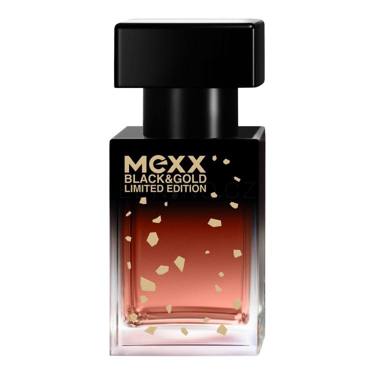 Mexx Black &amp; Gold Limited Edition Toaletní voda pro ženy 15 ml