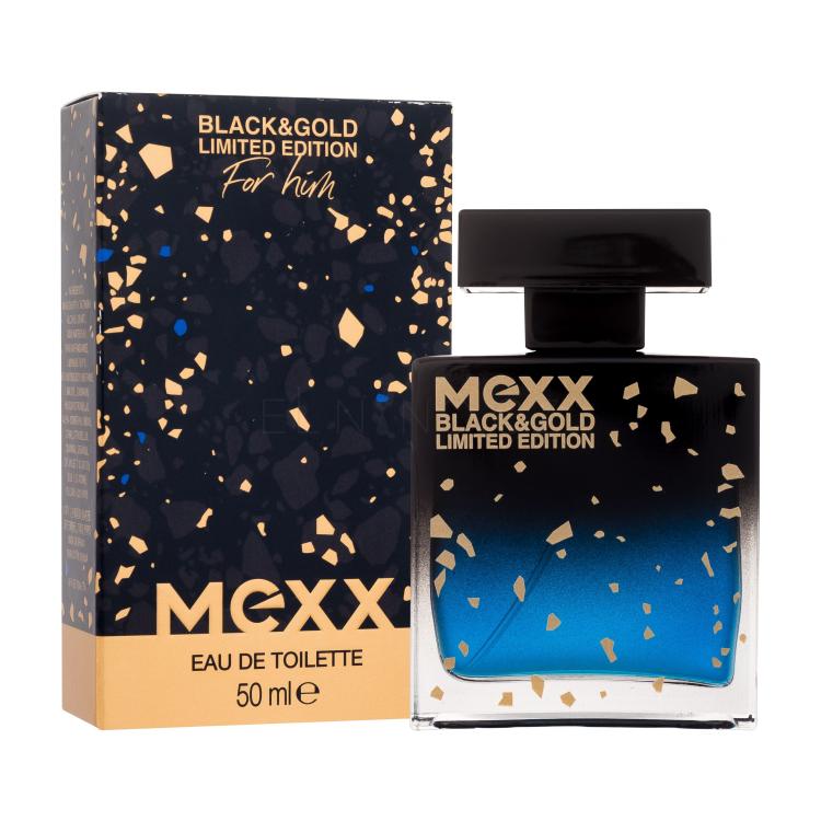 Mexx Black &amp; Gold Limited Edition Toaletní voda pro muže 50 ml