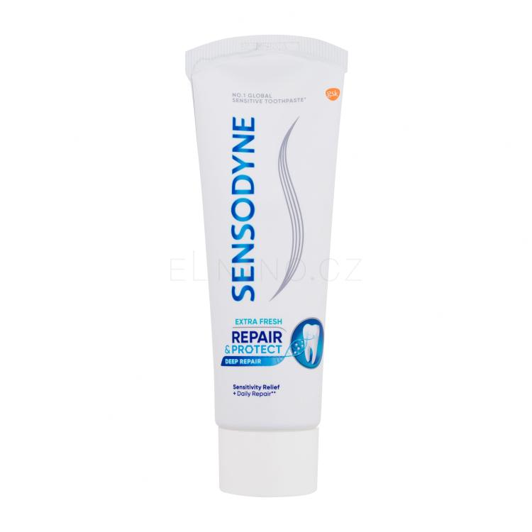 Sensodyne Repair &amp; Protect Extra Fresh Zubní pasta 75 ml poškozená krabička