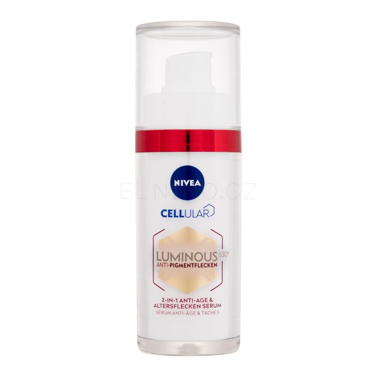 Nivea Luminous 630 Antispot Anti-Age &amp; Spot Serum Pleťové sérum pro ženy 30 ml poškozená krabička