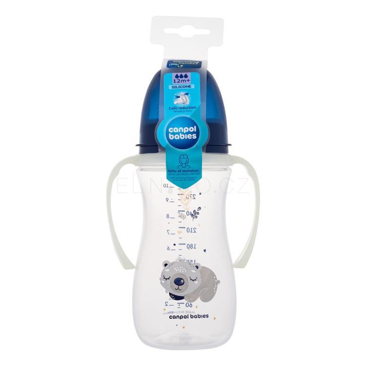 Canpol babies Sleepy Koala Easy Start Anti-Colic Bottle Blue 12m+ Kojenecká lahev pro děti 300 ml