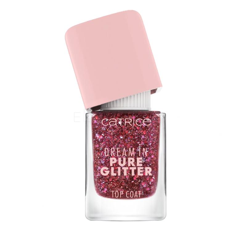 Catrice Dream In Pure Glitter Top Coat Lak na nehty pro ženy 10,5 ml Odstín 050 Sparkle Darling