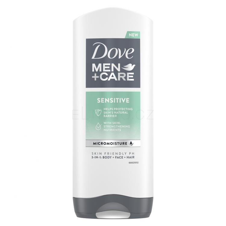 Dove Men + Care Sensitive Sprchový gel pro muže 400 ml