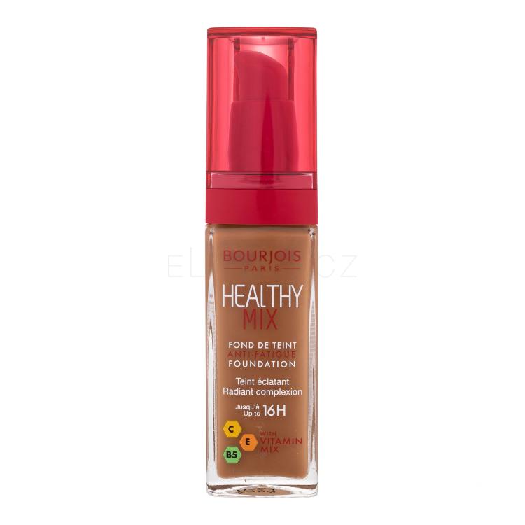 BOURJOIS Paris Healthy Mix Anti-Fatigue Foundation Make-up pro ženy 30 ml Odstín 61 Golden Capuccino