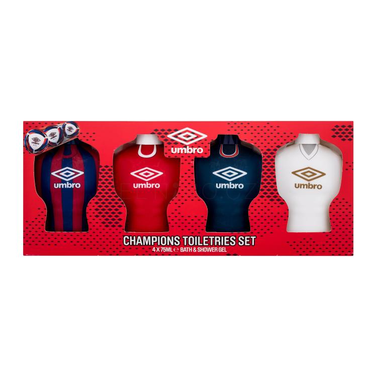 UMBRO Champions Toiletries Set Dárková kazeta sprchový gel 4 x 75 ml