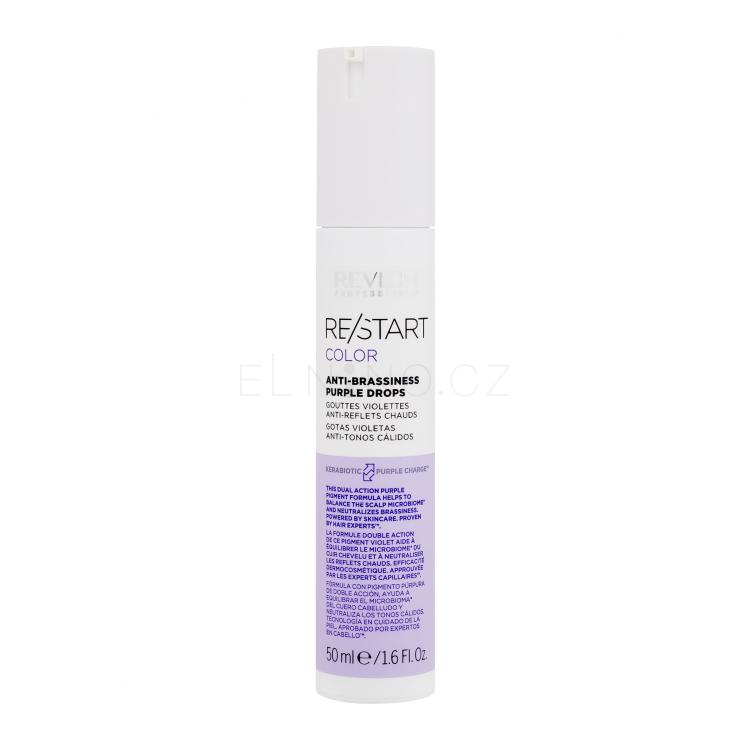 Revlon Professional Re/Start Color Anti-Brassiness Purple Drops Sérum na vlasy pro ženy 50 ml