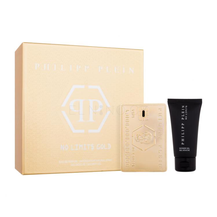 Philipp Plein No Limit$ Gold Dárková kazeta parfémovaná voda 50 ml + sprchový gel 50 ml