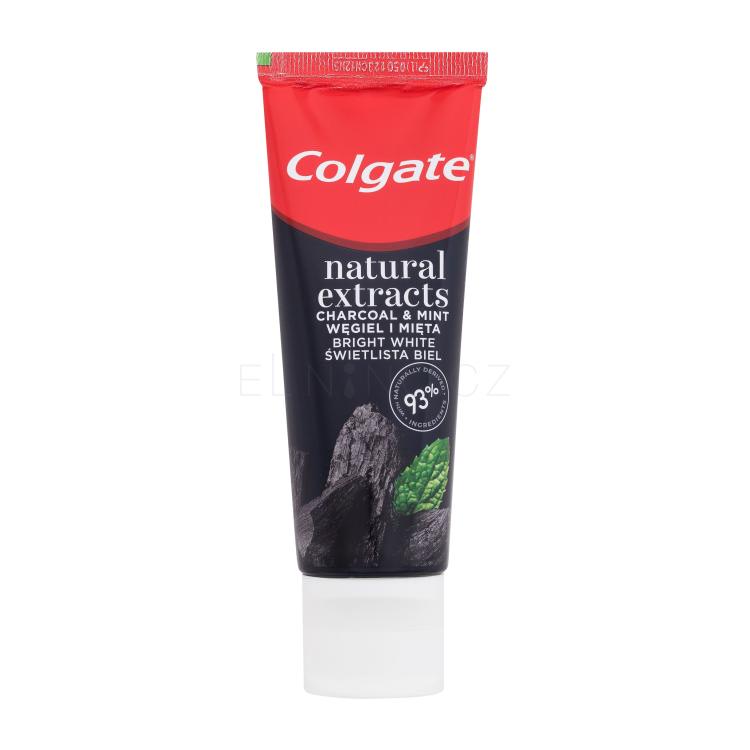 Colgate Natural Extracts Charcoal &amp; Mint Zubní pasta 75 ml poškozená krabička