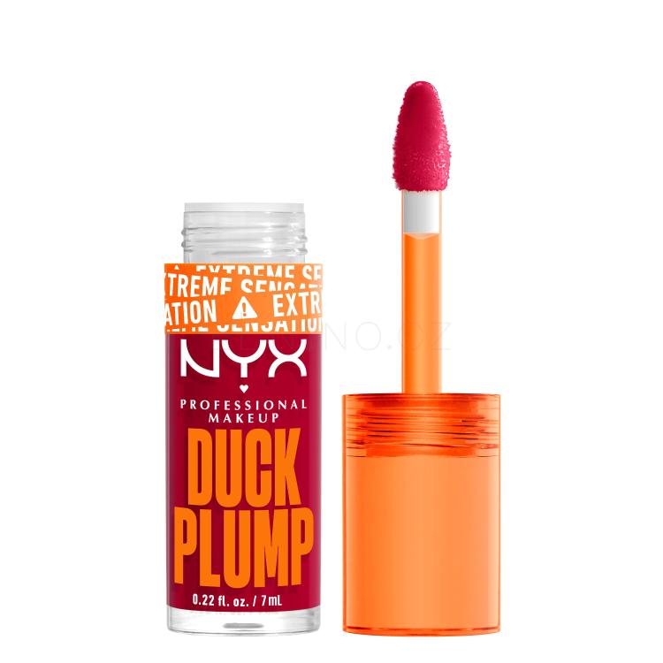 NYX Professional Makeup Duck Plump Lesk na rty pro ženy 7 ml Odstín 14 Hall Of Flame