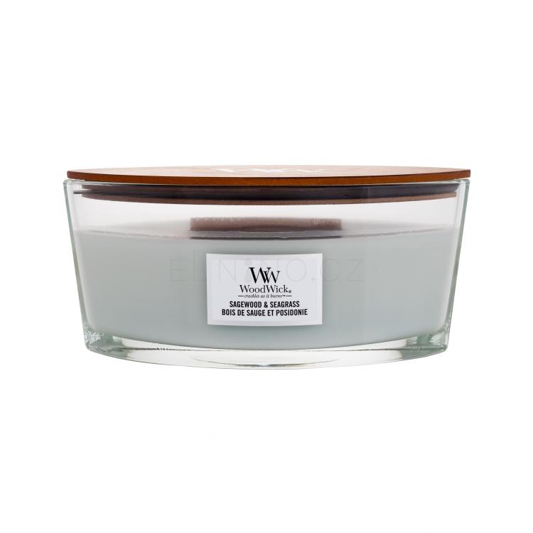 WoodWick Sagewood &amp; Seagrass Vonná svíčka 453,6 g