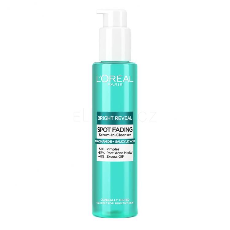 L&#039;Oréal Paris Bright Reveal Spot Fading Serum-In-Cleanser Čisticí gel 150 ml