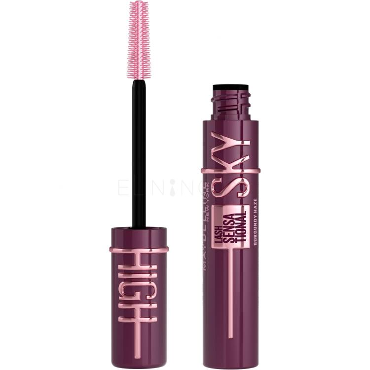 Maybelline Lash Sensational Sky High Řasenka pro ženy 7,2 ml Odstín Burgundy Haze