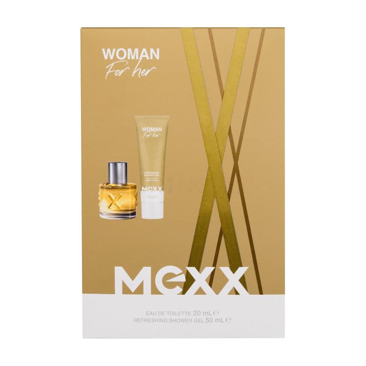 Mexx Woman Dárková kazeta toaletní voda 20 ml + sprchový gel 50ml poškozená krabička