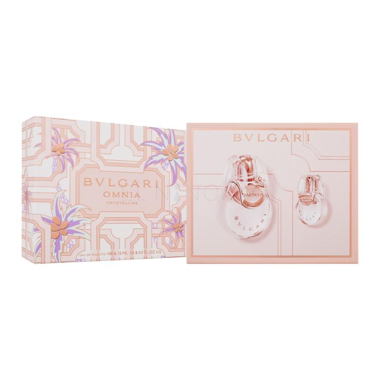 Bvlgari Omnia Crystalline Dárková kazeta toaletní voda 100 ml + toaletní voda 15 ml