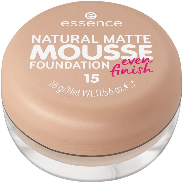 Essence Natural Matte Mousse Make-up pro ženy 16 g Odstín 15