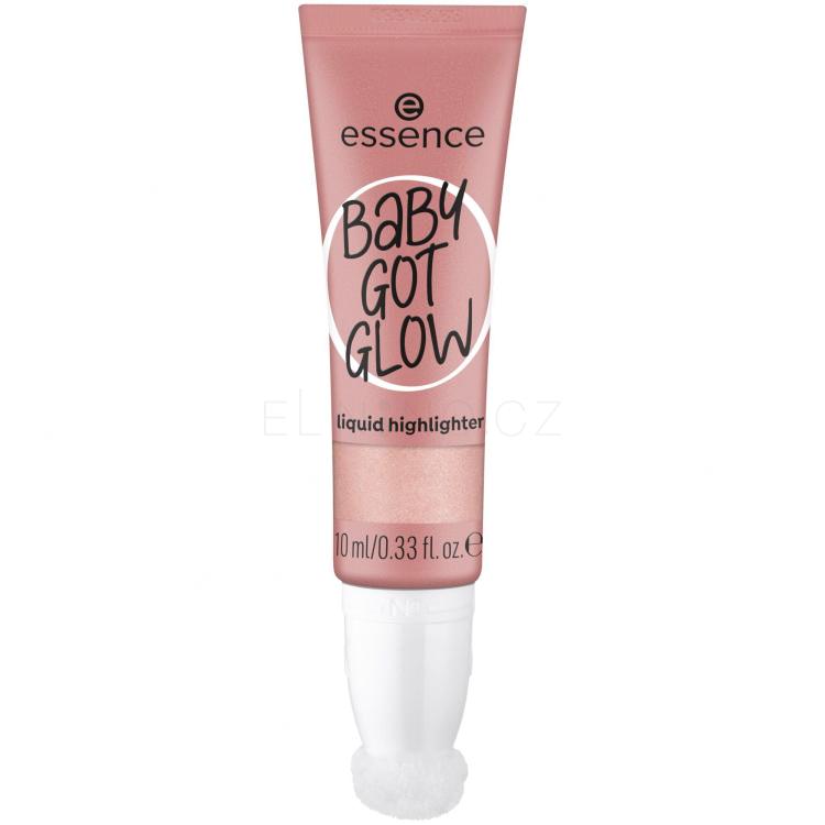 Essence Baby Got Glow Liquid Highlighter Rozjasňovač pro ženy 10 ml Odstín 20 Rose And Shine