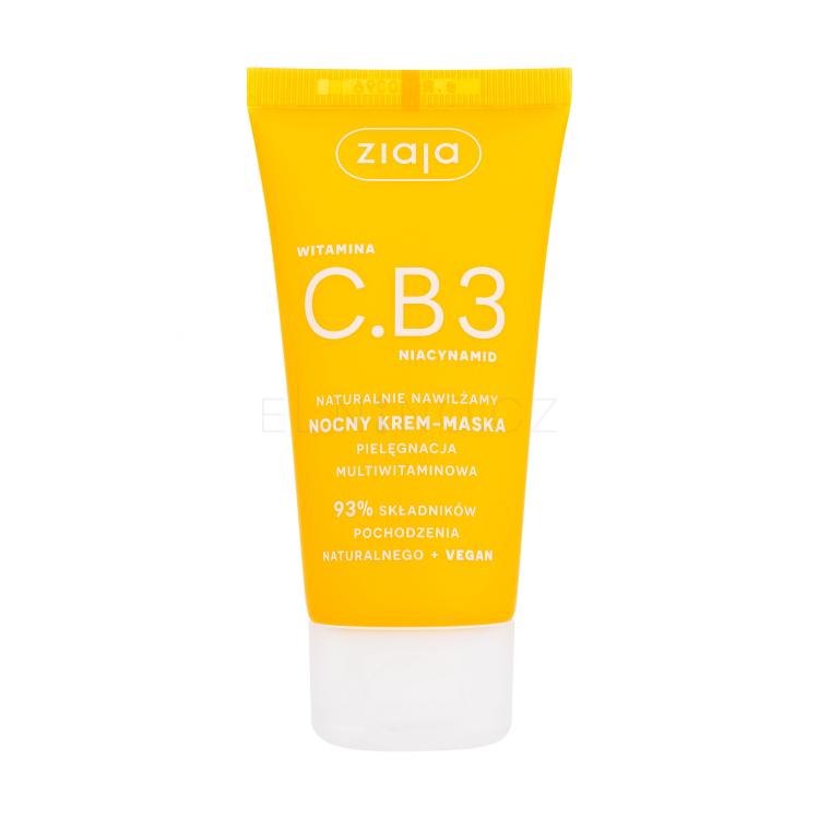 Ziaja Vitamin C.B3 Niacinamide Night Cream-Mask Noční pleťový krém pro ženy 50 ml