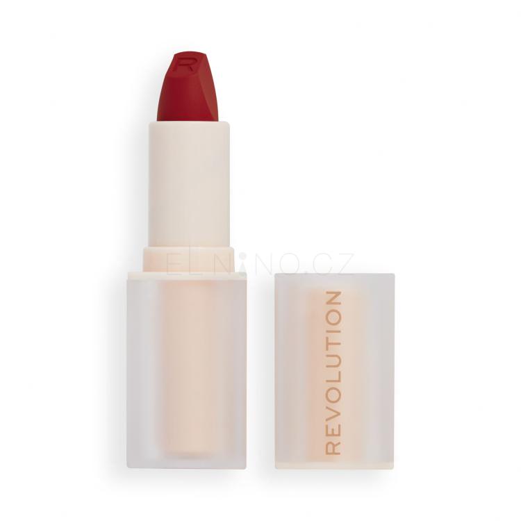 Makeup Revolution London Lip Allure Soft Satin Lipstick Rtěnka pro ženy 3,2 g Odstín CEO Brick Red