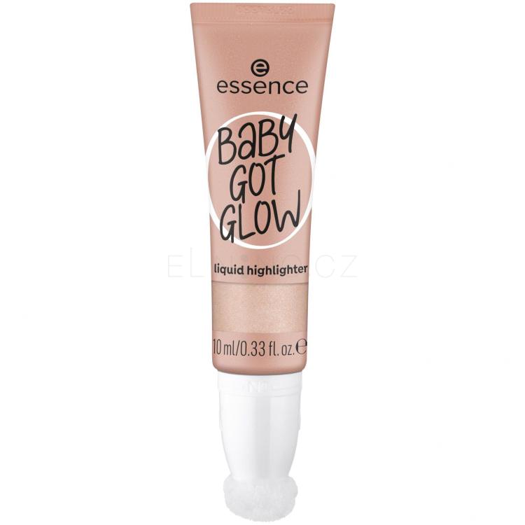 Essence Baby Got Glow Liquid Highlighter Rozjasňovač pro ženy 10 ml Odstín 10 Sassy In Silk