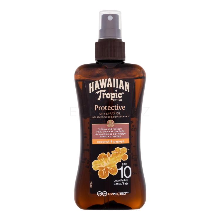 Hawaiian Tropic Protective Dry Spray Oil SPF10 Opalovací přípravek na tělo 200 ml