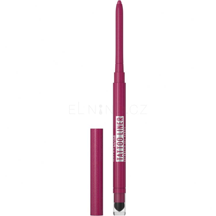 Maybelline Tattoo Liner Automatic Gel Pencil Tužka na oči pro ženy 0,73 g Odstín 050 Burgundy Break