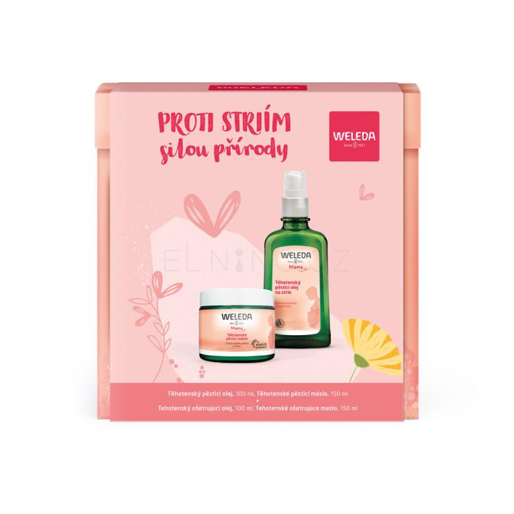 Weleda Mother Stop Stretch Set Dárková kazeta tělový olej proti striím 100 ml + tělové máslo proti striím 150 ml