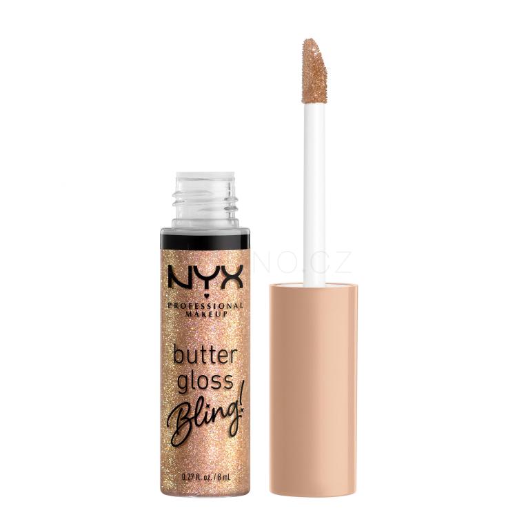 NYX Professional Makeup Butter Gloss Bling Lesk na rty pro ženy 8 ml Odstín 01 Bring The Bling