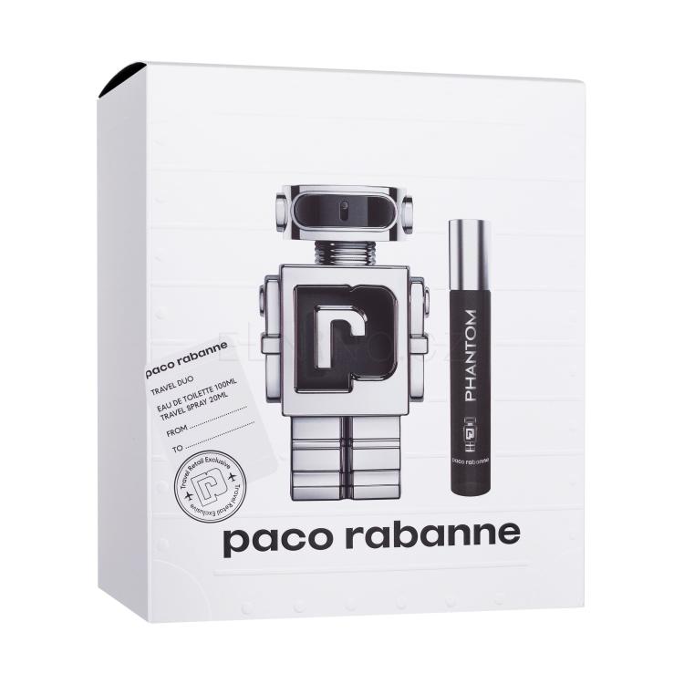 Paco Rabanne Phantom Dárková kazeta toaletní voda 100 ml + toaletní voda 20 ml