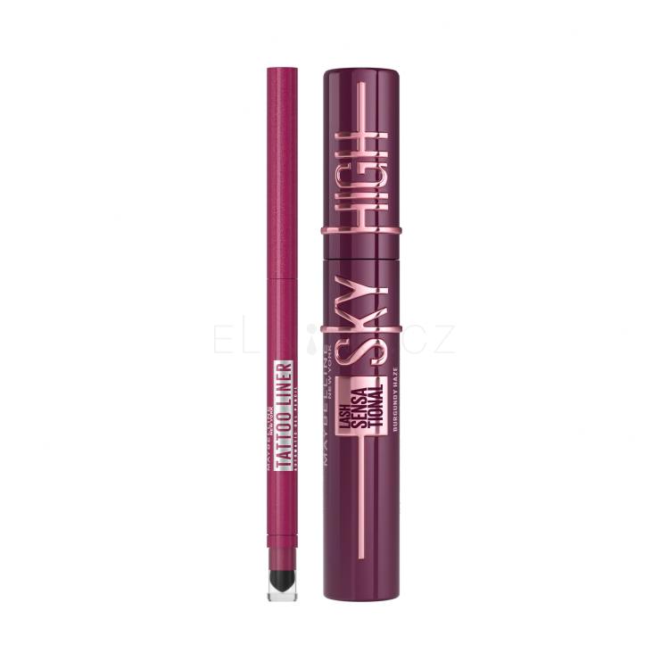 Set Řasenka Maybelline Lash Sensational Sky High + Tužka na oči Maybelline Tattoo Liner Automatic Gel Pencil