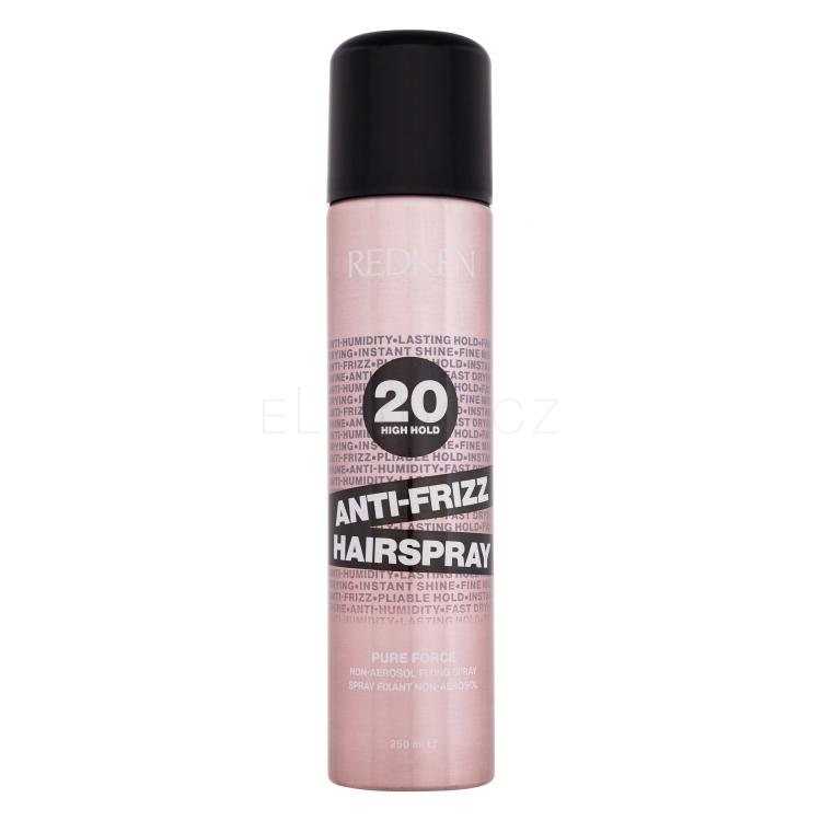 Redken Pure Force Anti-Frizz Hairspray Lak na vlasy pro ženy 250 ml poškozený flakon