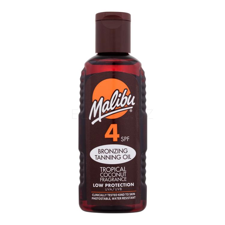 Malibu Bronzing Tanning Oil SPF4 Opalovací přípravek na tělo pro ženy 100 ml