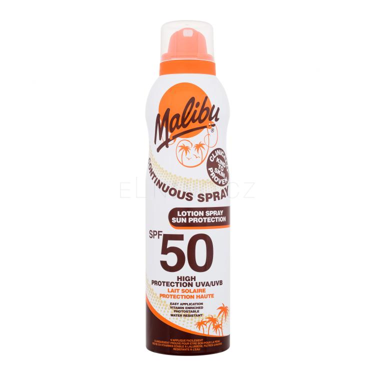 Malibu Lotion Spray Aerosol SPF50 Opalovací přípravek na tělo 175 ml